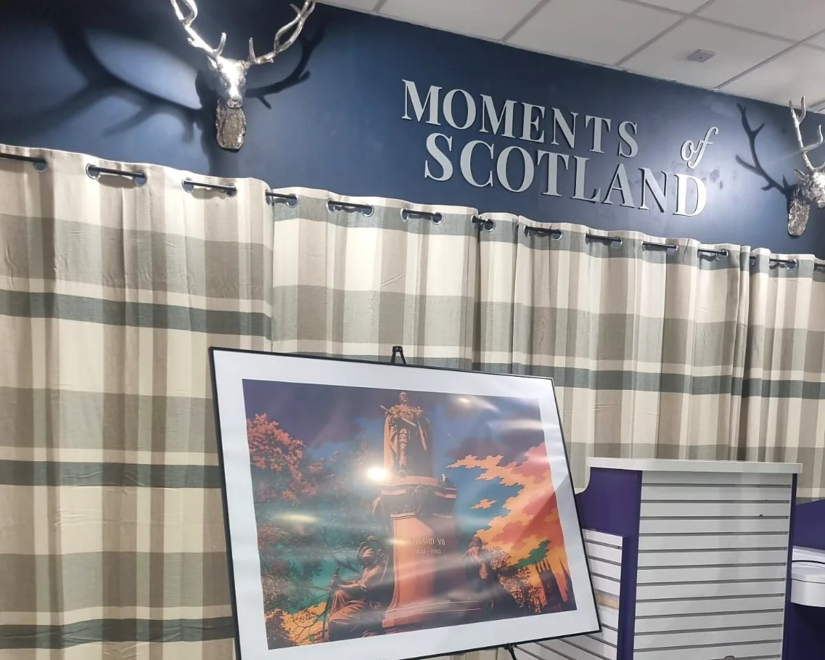 Inside the Moments of Scotland gallery at the Trinity Centre